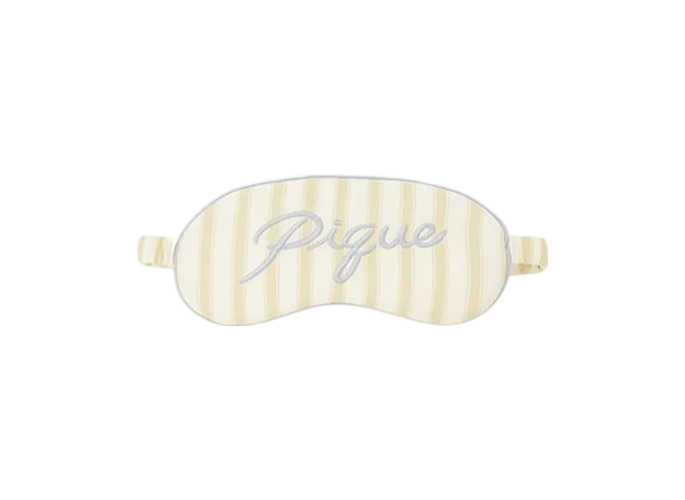 GELATO PIQUE Stripe Pattern Eye Mask "Yellow"