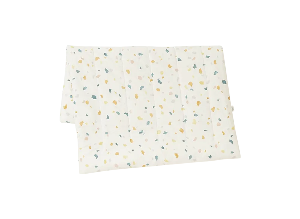 GELATO PIQUE Sleep Terrazzo Pattern Antibacterial Treatment Cool Touch Sensation Soft Reversible Blanket "Off White"