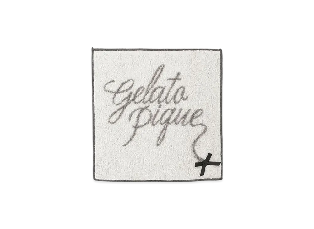 GELATO PIQUE Ribbon Logo Hand Towel "Ivory"