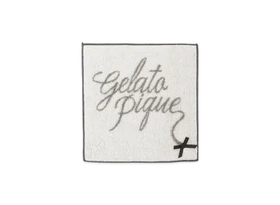 GELATO PIQUE Ribbon Logo Hand Towel "Ivory"