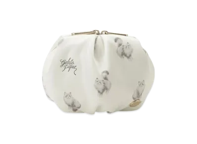 GELATO PIQUE Cat All Pattern Pouch "Off White"