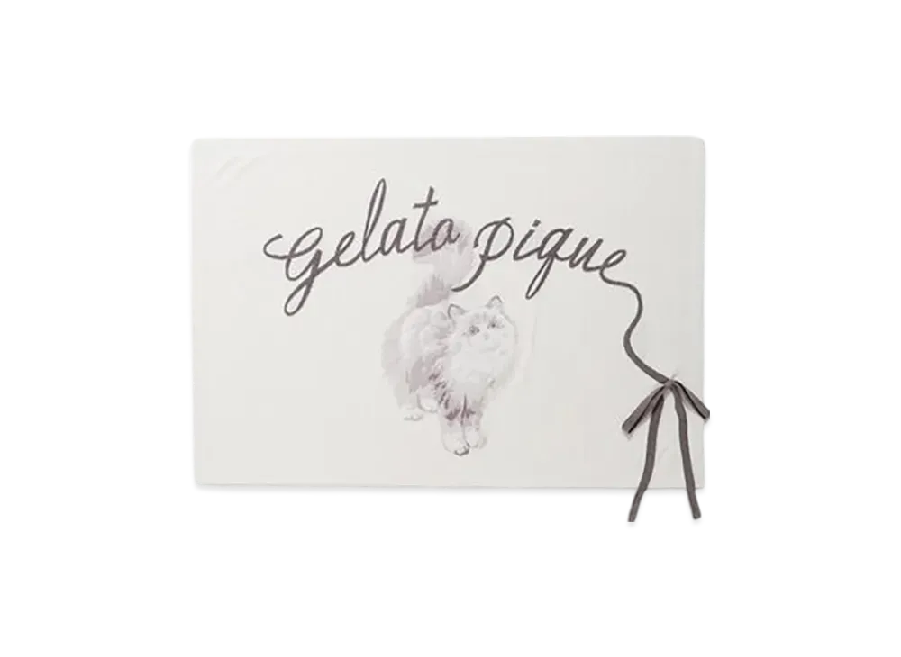GELATO PIQUE Cat Blanket "Off White"