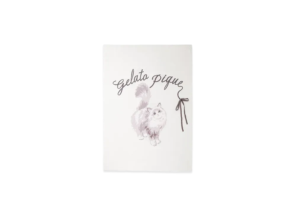 GELATO PIQUE Sleep Cat Jacquard Multi Cover "Off White"