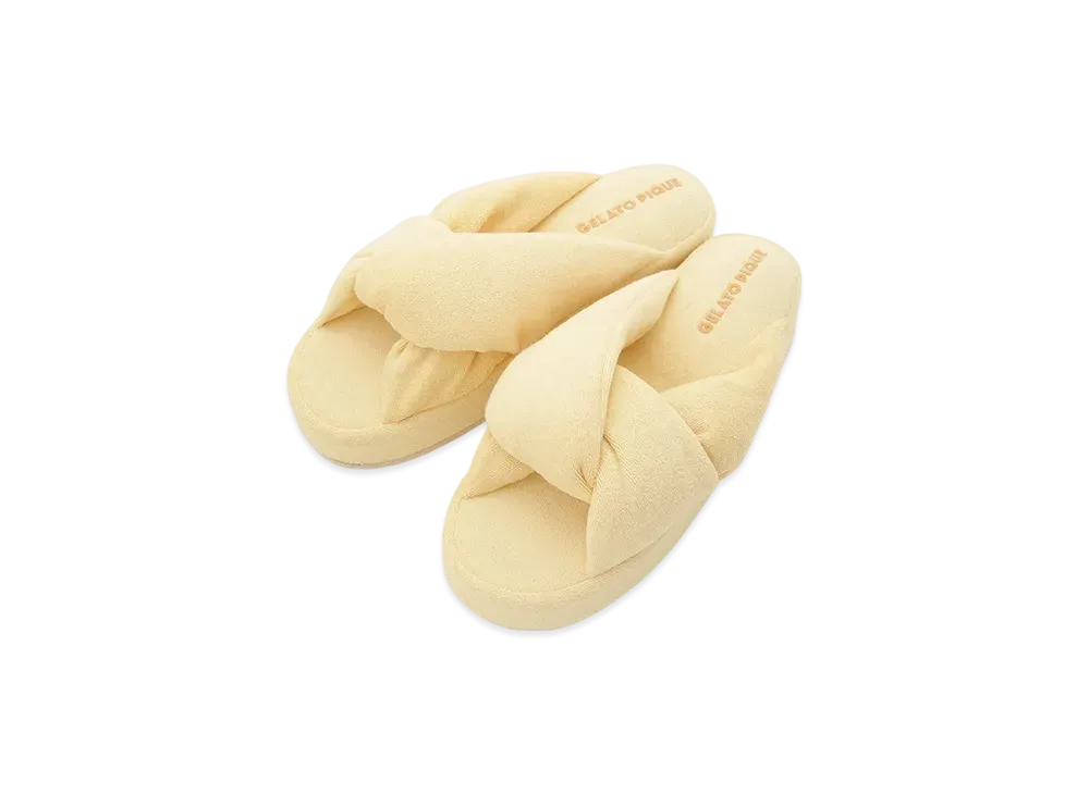 GELATO PIQUE Colorful Pile Room Shoes "Yellow"
