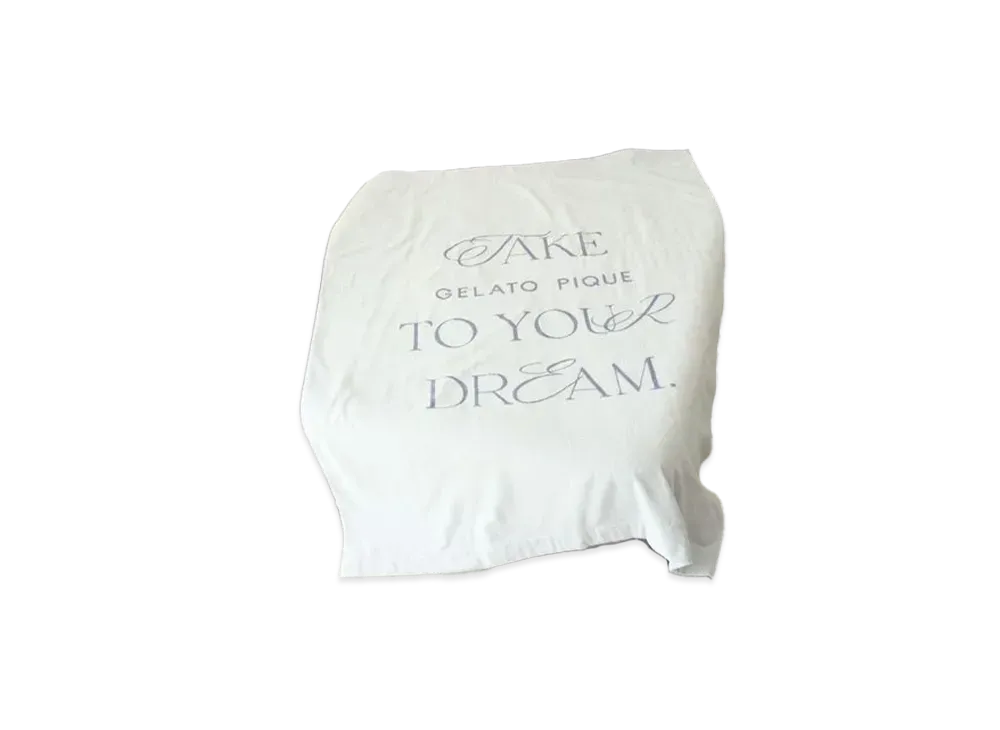 GELATO PIQUE Sleep Logo Design Imabari Towel Blanket "Off White"