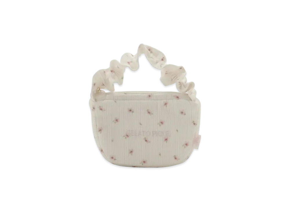 GELATO PIQUE Spring Sakura Pattern Tissue Pouch "Off White"