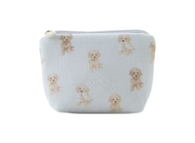 GELATO PIQUE Toy Poodle Pattern Tissue Pouch "Blue"