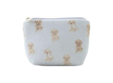 GELATO PIQUE Toy Poodle Pattern Tissue Pouch "Off White"