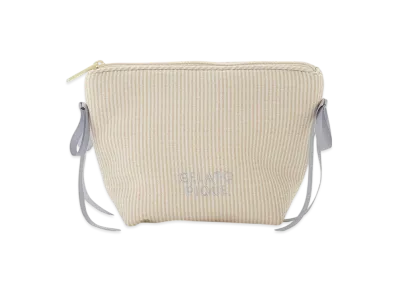 GELATO PIQUE Striped Ribbon Pouch "Yellow"
