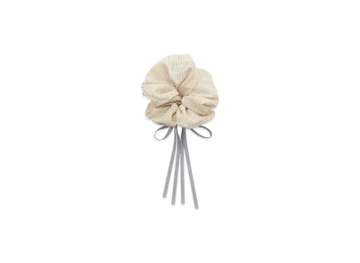 GELATO PIQUE Striped Ribbon Scrunchie "Yellow"