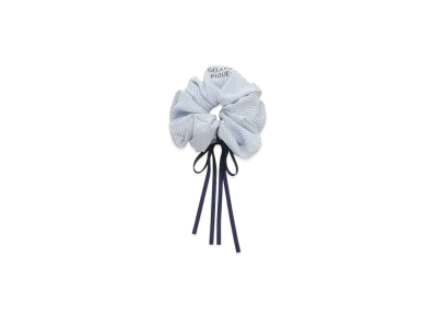 GELATO PIQUE Striped Ribbon Scrunchie "Blue"