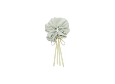 GELATO PIQUE Striped Ribbon Scrunchie "Green"