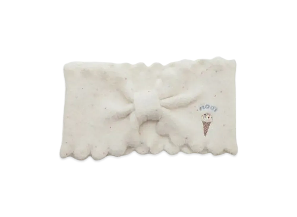 GELATO PIQUE Ice One Point Embroidery Hairband "Off White"