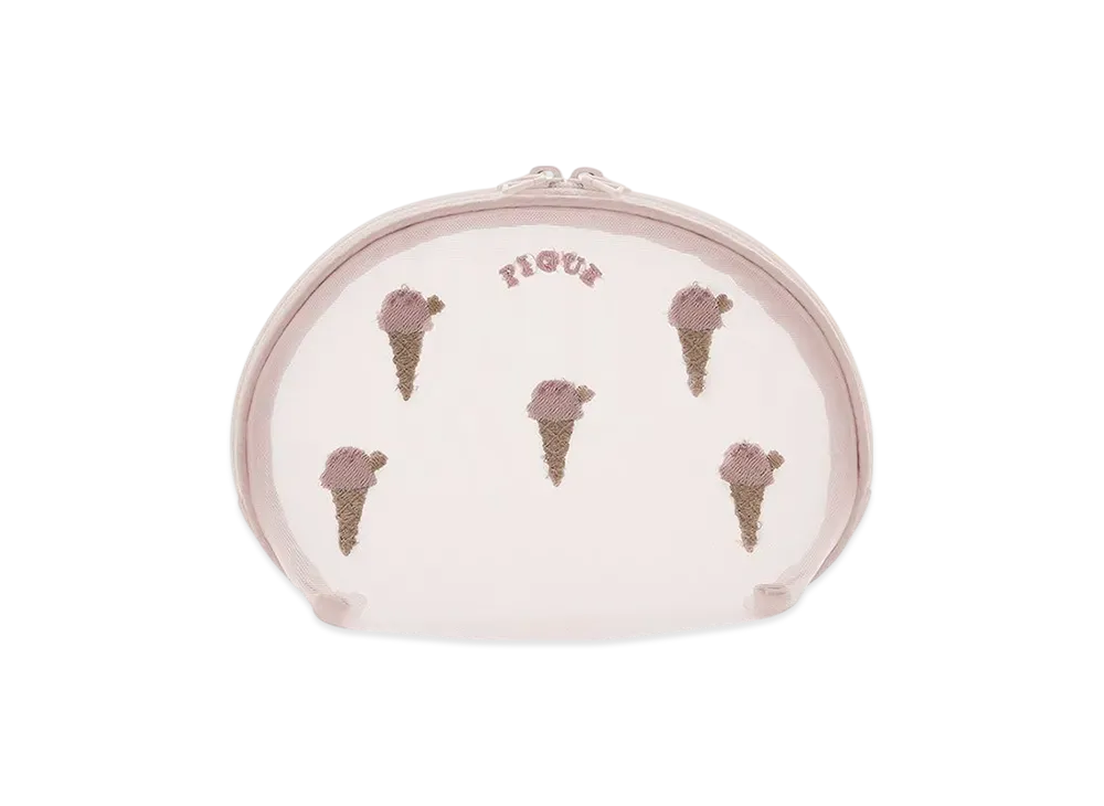 GELATO PIQUE Ice Embroidery Pouch "Pink"