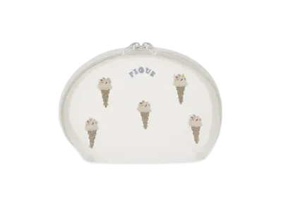 GELATO PIQUE Ice Embroidery Pouch "Off White"
