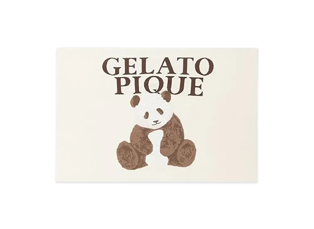 GELATO PIQUE Panda Jacquard Blanket "Off White"