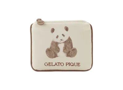 GELATO PIQUE Panda Pattern Tissue Pouch "Off White"