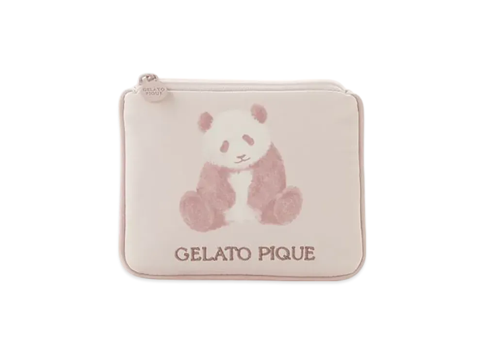 GELATO PIQUE Panda Pattern Tissue Pouch "Pink"