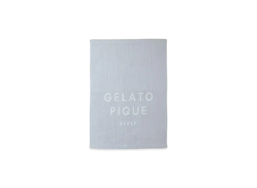 GELATO PIQUE Sleep Stripe GELATO PIQUE Logo Imabari Towel Blanket "Blue"