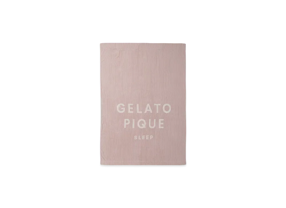 GELATO PIQUE Sleep Stripe GELATO PIQUE Logo Imabari Towel Blanket "Pink"