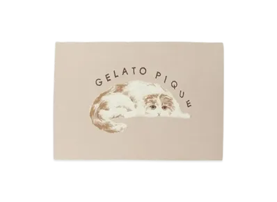 GELATO PIQUE Cat Jacquard Blanket "Beige"