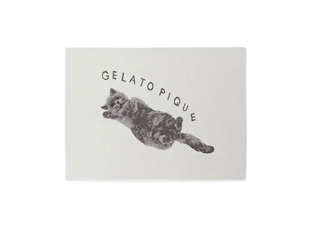 GELATO PIQUE Cat Jacquard Blanket "Gray"