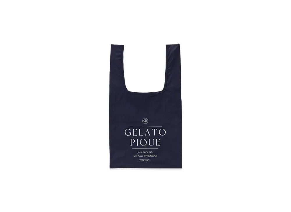 GELATO PIQUE 3 Pattern Eco Bag "Navy"