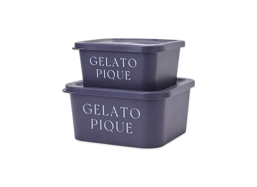 GELATO PIQUE 3 Pattern Tupperware "Navy"