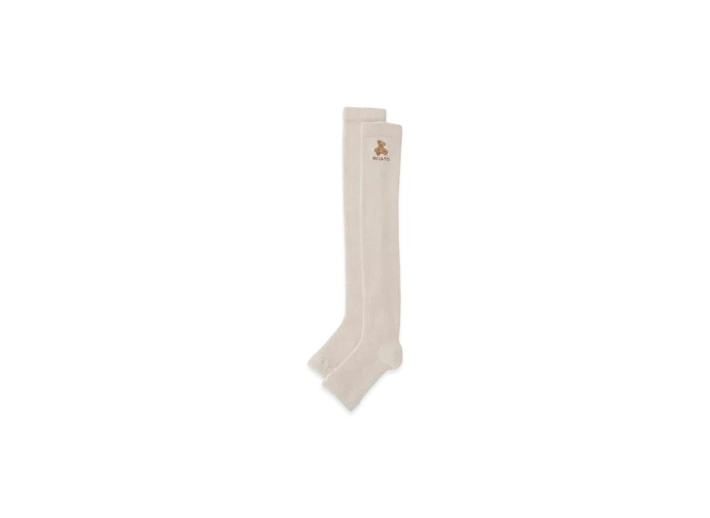 GELATO PIQUE Sleep Bear Compression Socks "Beige"