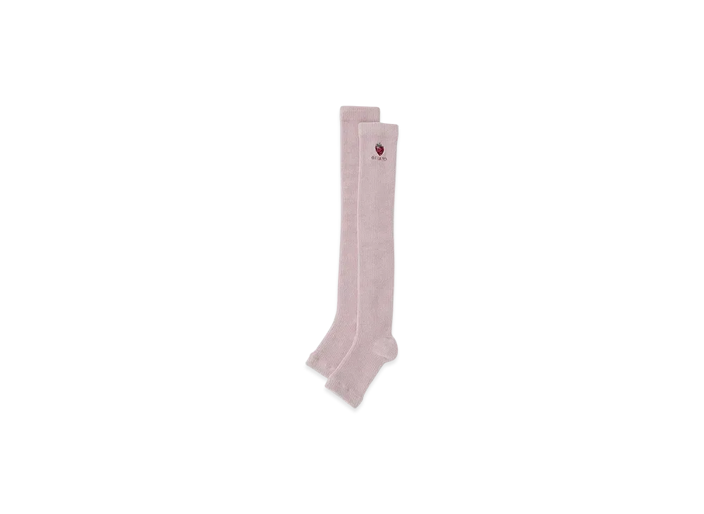 GELATO PIQUE Sleep Strawberry Embroidery Compression Socks "Pink"