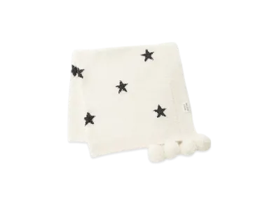 GELATO PIQUE Kids Powder Star Jacquard Blanket "Off White"