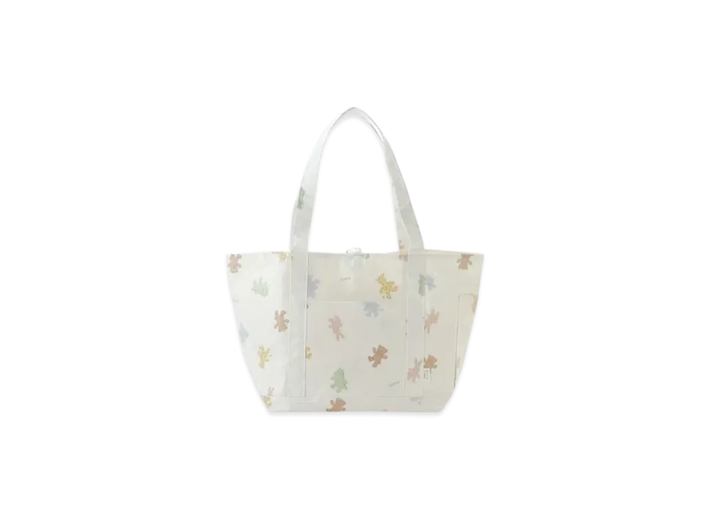 GELATO PIQUE Plush Pattern Mom Bag "Off White"