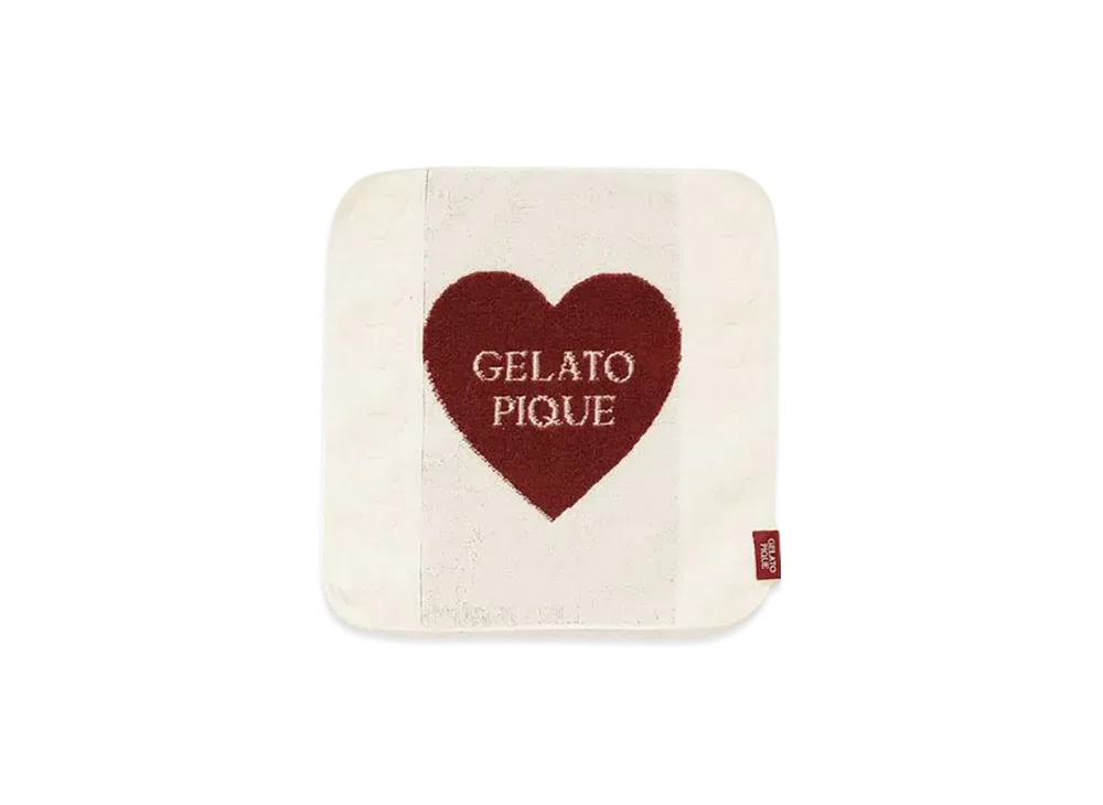 GELATO PIQUE Heart Aran Hand Towel "Cream"