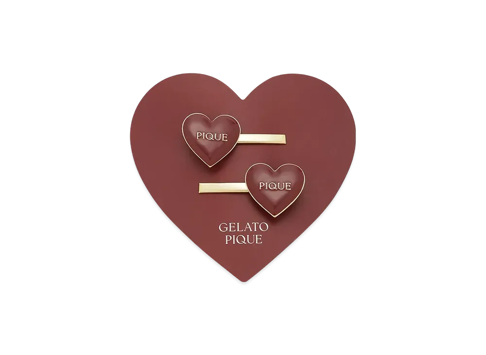 GELATO PIQUE Heart Hairpin Set "Red"