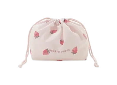GELATO PIQUE Kids Drawstring Bag M "Pink"
