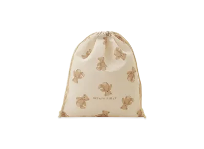 GELATO PIQUE Kids Drawstring Bag L "Ivory"