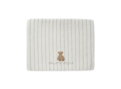 GELATO PIQUE Bear Stripe Bath Mat "Off White"