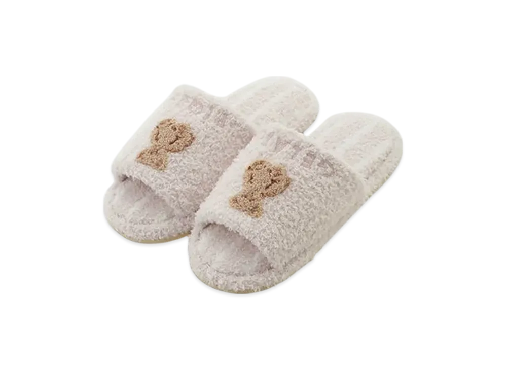 GELATO PIQUE Bear Stripe Room Shoes "Pink"