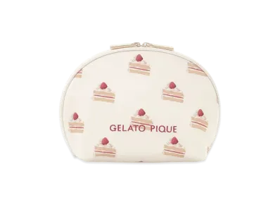 GELATO PIQUE Cake All Pattern Pouch "Off White"