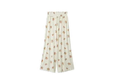 GELATO PIQUE Flower Pattern Long Pants "Orange"