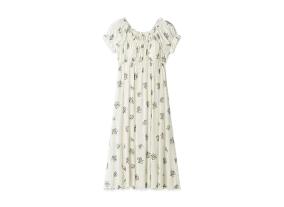GELATO PIQUE Flower Pattern Cup-In Dress "Blue"