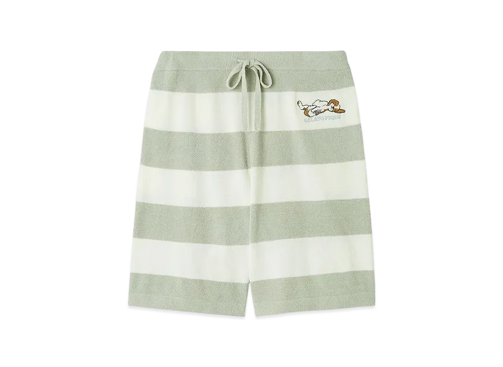 GELATO PIQUE Homme Airy Moko Dog Applique Shorts "Mint"