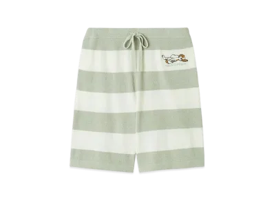 GELATO PIQUE Homme Airy Moko Dog Applique Shorts "Mint"