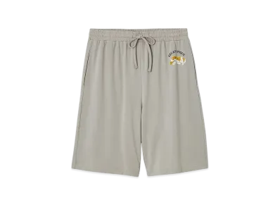 GELATO PIQUE Homme Cool To The Touch Rayon Sleeping Dog One-Point Shorts "Gray"