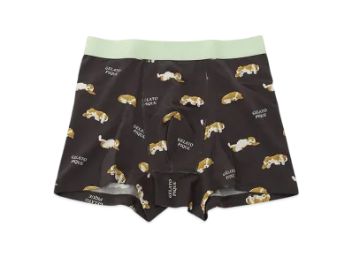 GELATO PIQUE Homme Sleeping Dog Pattern Underwear "Dark Gray"