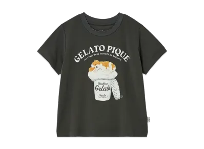 GELATO PIQUE Kids Sleeping Dog T-Shirt "Charcoal Gray"