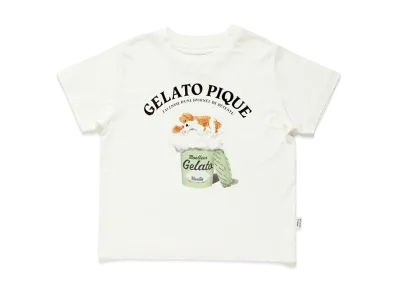 GELATO PIQUE Kids Sleeping Dog T-Shirt "Off White"