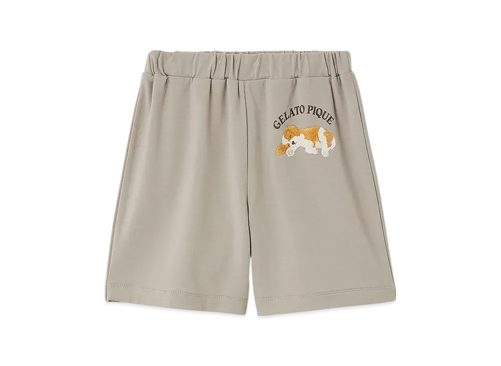 GELATO PIQUE Kids Sleeping Dog Shorts "Gray"