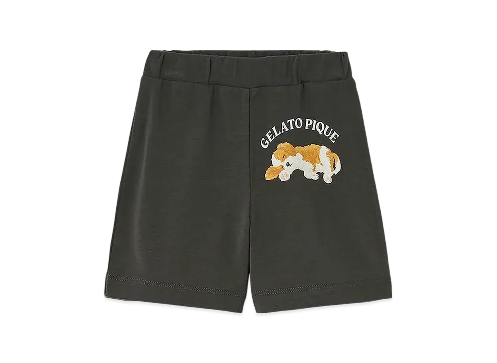 GELATO PIQUE Baby Sleeping Dog Shorts "Charcoal Gray"