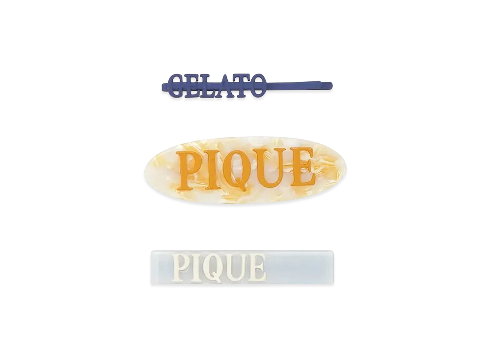 GELATO PIQUE Cool Collection Ice Hairpin & Clip Set "Off White"